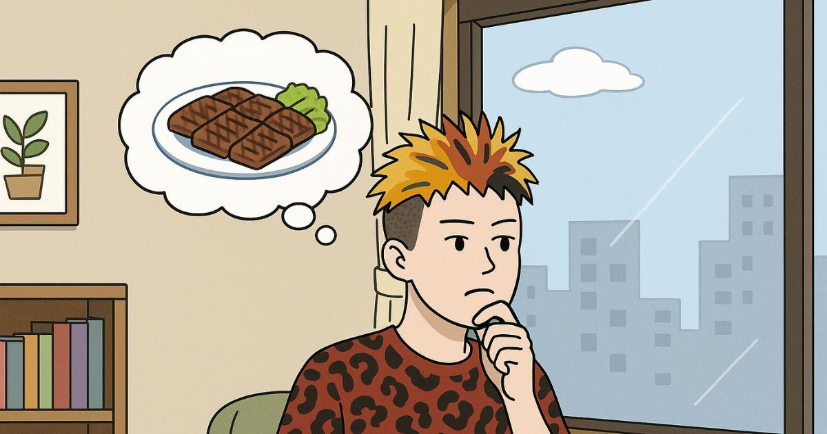 叙々苑に一人で行くことを考えているシーン