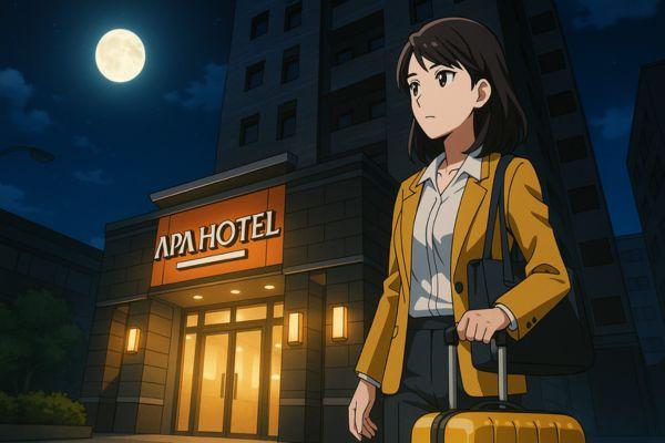アパホテルはセキュリティが厳重で安心できる。